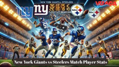 New York Giants vs Steelers Match Player Stats