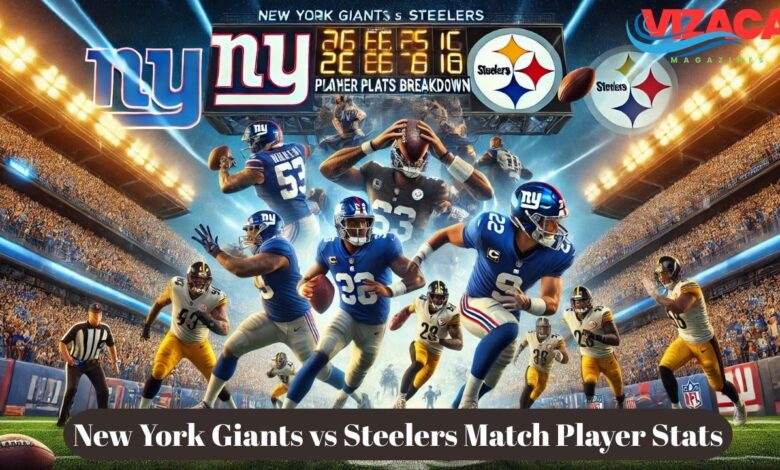 New York Giants vs Steelers Match Player Stats