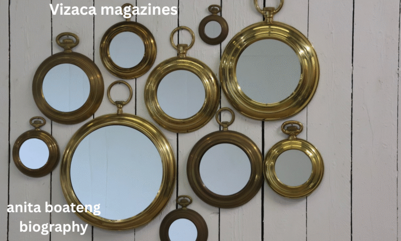 small antique mirror